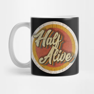 circle vintage Half Alive Mug